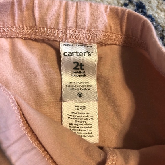 Carters Girls Green & Pink Floral Outfit - Picture 5 of 5